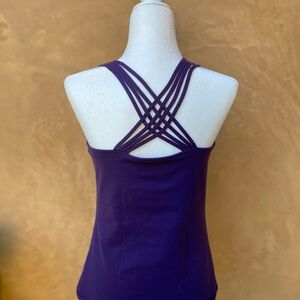 Strappy Calvin Klein Workout Tank - Deep Purple - Size L